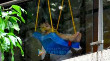 Taimur Ali Khan spotted enjoying on his swing