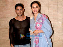 Taapsee Pannu and Prateik Babbar snapped at Mulk promotions