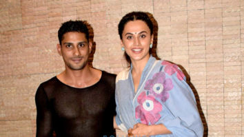 Taapsee Pannu and Prateik Babbar snapped at Mulk promotions