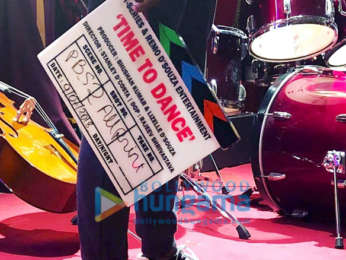 on the set of the movie Time To Dance