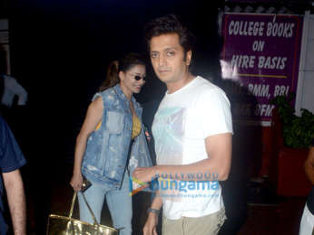 Urvashi Rautela and Ritesh Deshmukh spotted at Bastian in Bandra