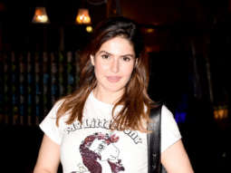 Zareen Khan spotted at Silver Beach Cafe in Juhu