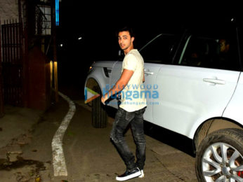 Aayush Sharma spotted at dubbing studio in Bandra