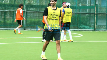 Aditya Roy Kapur snapped during soccer practice