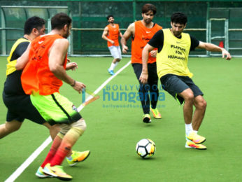 Aditya Roy Kapur snapped during soccer practice