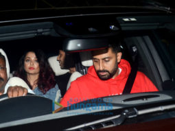 Aishwarya Rai Bachchan and Abhishek Bachchan spotted at Juhu PVR