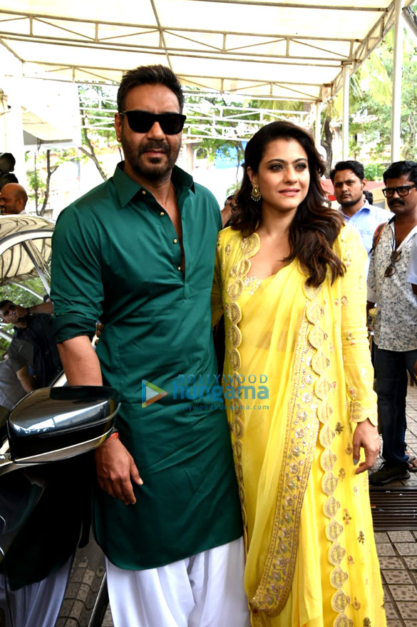 ajay devgn and kajol grace the trailer launch of helicopter eela 6