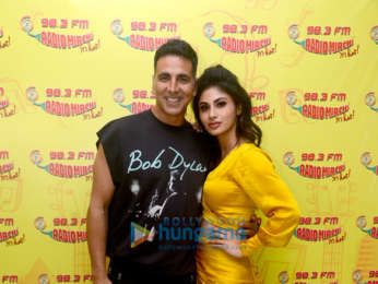Akshay Kumar and Mouni Roy promote their film 'Gold' at 98.3 FM Radio Mirchi office