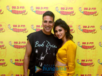 Akshay Kumar and Mouni Roy promote their film 'Gold' at 98.3 FM Radio Mirchi office