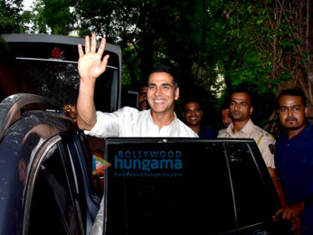 Akshay Kumar snapped post an ad shoot in Bandra