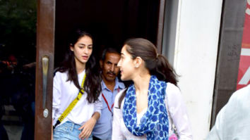 Ananya Pandey and Sara Ali Khan snapped at Bastian in Bandra