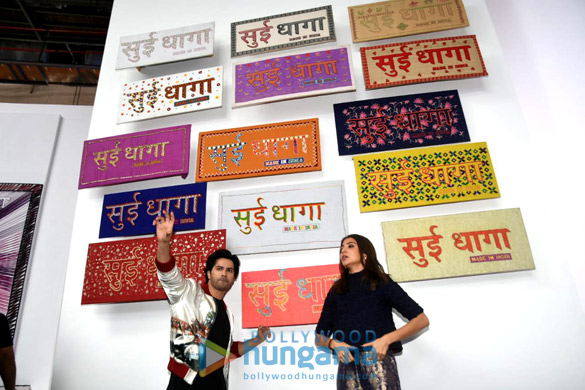 anushka sharma and varun dhawan grace the trailer launch of their film sui dhaaga made in india 4