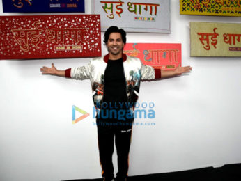 Anushka Sharma and Varun Dhawan grace the trailer launch of their film 'Sui Dhaaga – Made In India'