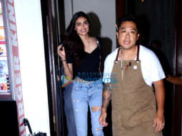Athiya Shetty spotted at Bastian in Bandra