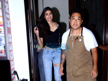 Athiya Shetty spotted at Bastian in Bandra