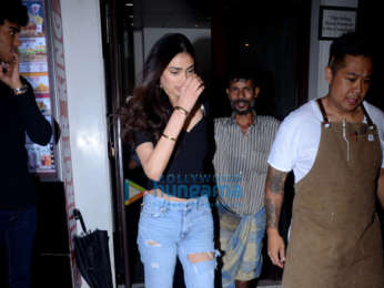 Athiya Shetty spotted at Bastian in Bandra