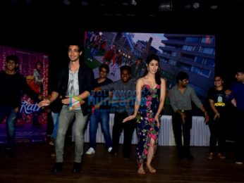 Ayush Sharma and Warina Hussain snapped promoting Loveratri at National College in Bandra