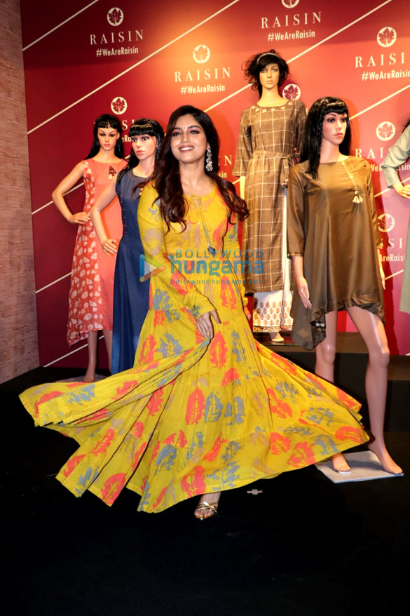 bhumi pednekar graces the launch of raisin contemporary fusion wear 1