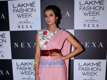 Celebs grace Urvashi Juneja's show at the Lakme Fashion Week