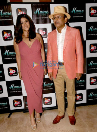 Ekta Kapoor and Annu Kapoor snapped at the trailer launch of Home it’s a feeling