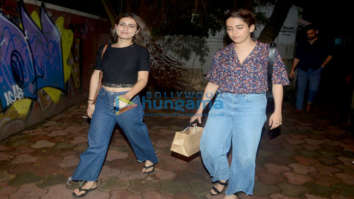 Fatima Sana Shaikh and Sanya Malhotra snapped after a salon session in Bandra