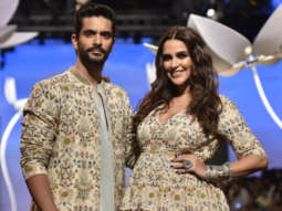 Lakme Fashion Week Winter Festive 2018: Pregnant Neha Dhupia and Angad Bedi turn showstoppers for Payal Singhal and we are SHOOK!
