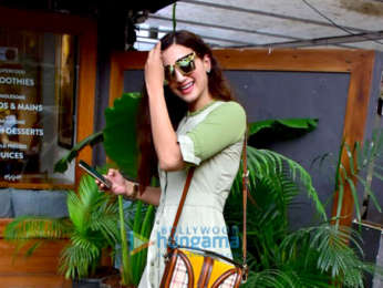 Gauahar Khan spotted at a cafe in Bandra