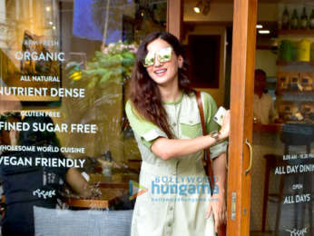 Gauahar Khan spotted at a cafe in Bandra