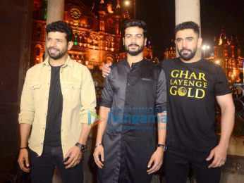 Gold cast Amit Sadh, Vineet Kumar Singh and Sunny Kaushal snapped at Chhatrapati Shivaji Maharaj Terminus for India Turns Gold event