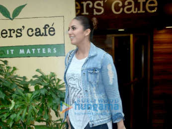 Huma Qureshi and Mrunal Thakur snapped at Farmers' Cafe in Bandra