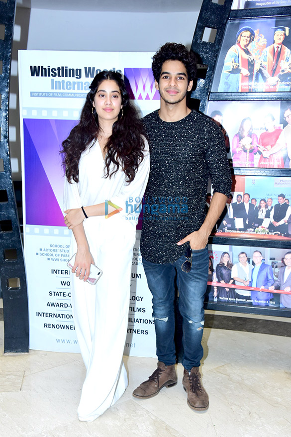 ishaan khatter and janhvi kapoor snapped at whistling woods 2