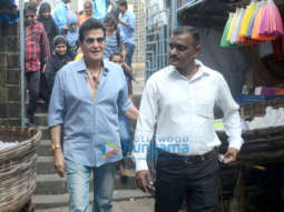 Jitendra snapped at Mount Mary Church in Bandra