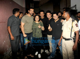 John Abraham and Manoj Bajpayee snapped at Gaiety after watching Satyameva Jayate