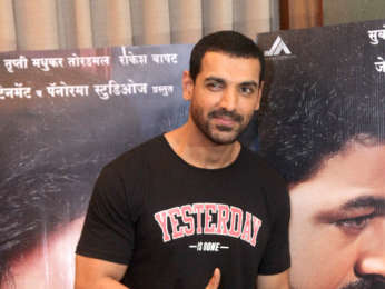 John Abraham snapped promoting his marathi film at Sun N Sand