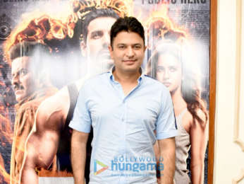 John Abrahama, Manoj Bajpayee and Bhushan Kumar snapped promoting Satyamev Jayate in Delhi