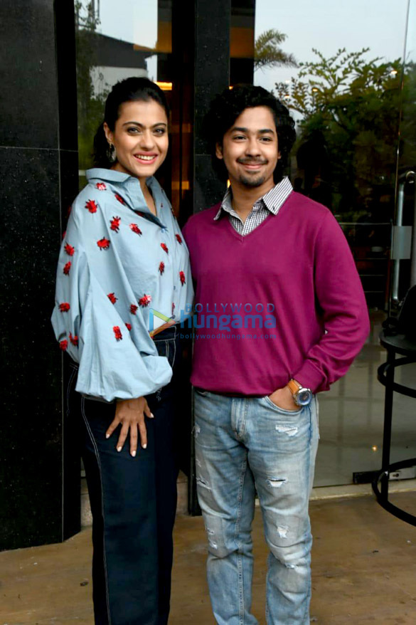 Kajol and Riddhi Sen snapped during Helicopter Eela promotions Kajol and Riddhi Sen snapped during Helicopter Eela promotions