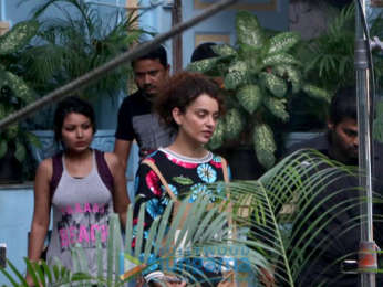 Kangana Ranaut spotted at Bandra for movie shoot ‘Mental Hai Kya’