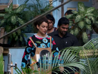 Kangana Ranaut spotted at Bandra for movie shoot ‘Mental Hai Kya’