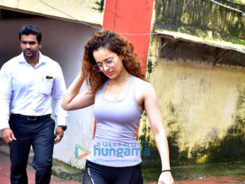 Kangana Ranaut spotted at the gym in Bandra