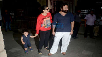 Kareena Kapoor Khan, Saif Ali Khan and Taimur Ali Khan snapped at Kunal Khemu’s residence at Khar