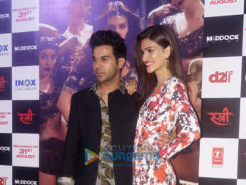 Kriti Sanon, Rajkummar Rao launch Stree song 'Aao Kabhi Haveli Pe' in Delhi