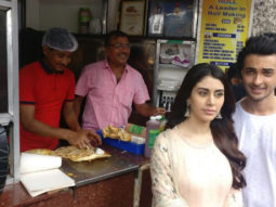Loveratri pair Aayush Sharma and Warina Hussain seek blessing at Kali Temple and enjoy street food in Kolkata