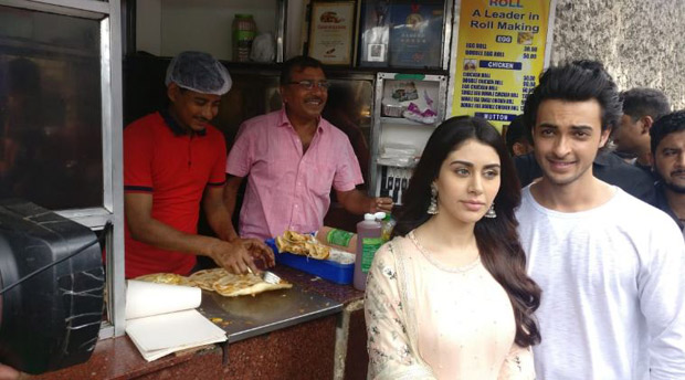 Loveratri pair Aayush Sharma and Warina Hussain seek blessing at Kali Temple and enjoy street food in Kolkata
