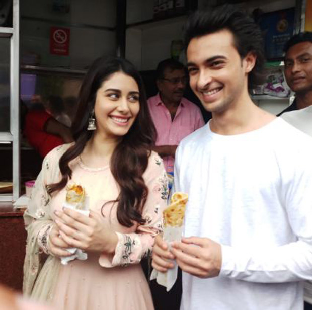 Loveratri pair Aayush Sharma and Warina Hussain seek blessing at Kali Temple and enjoy street food in Kolkata