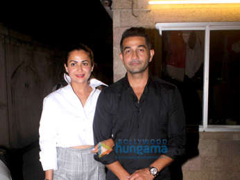 Malaika Arora, Arbaaz Khan, Amrita Arora and her husband snapped attending Malaika's mother's birthday party