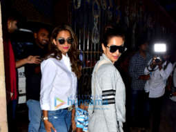 Malaika Arora and Amrita Arora snapped with their kids in Bandra