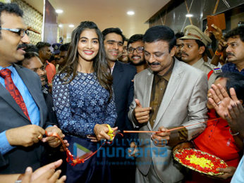 Pooja Hegde inaugurates Carnival Cinemas' 3-screen multiplex at Ravi Priya Mall in Ongole, Andhra Pradesh