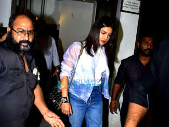 Priyanka Chopra, Janhvi Kapoor and Ishaan Khatter snapped at Bastain in Bandra