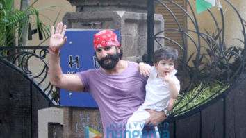 Saif Ali Khan And Taimur Ali Khan spotted in Bandra