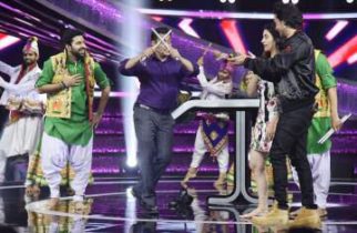 Loveratri: Salman Khan plays garba with Aayush Sharma and Warina Hussain on the sets of Dus Ka Dum (see pics)